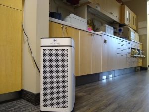 MEDIFY AIR Unit Plugged Into Wall